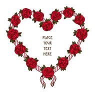 Roses heart frame N3