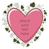 Leaves heart frame