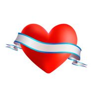 Banner Heart - Illustration