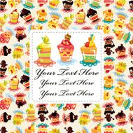 cartoon cake card N4
