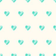Seamless pattern with hand drawn grunge textured hearts N2