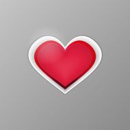 Card for Valentines day with heart