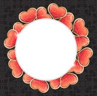 Valentine's Day hearts background N2