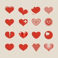 Hearts Vector Icon Set N5