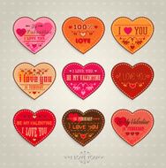 Set of Happy Valentine's Day Cards N2