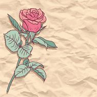 Floral card with roses N3