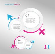 male and female sex symbol