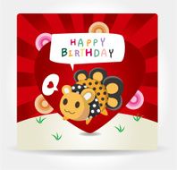 monster birthday card N2