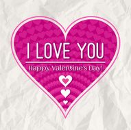 valentines day greeting card with heart
