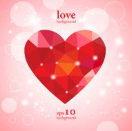Illustration - greeting valentine`s card