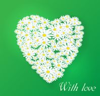 Vector romantic illustration Chamomile