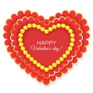 Valentines heart isolated on white background