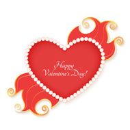 Valentines heart isolated on white background N2