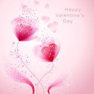 Vector valentine background with heart