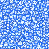 Seamless pattern of flowers N24