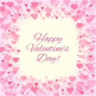 valentine&#039;s day abstract hearts frame
