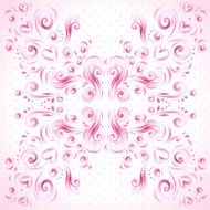 Seamless vintage background with hearts N3