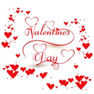 Card for Valentines day hearts colorful vector design