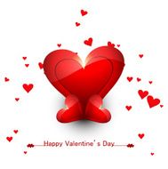 Beautiful hearts for happy valentine&#039;s day card fantastic background vector