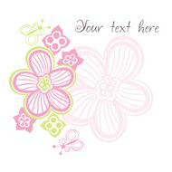 flower card with space for text N3