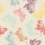 Romantic butterfly seamless pattern N2