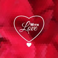 Love holiday invitation card