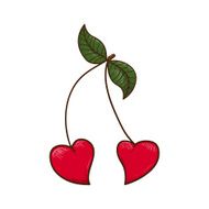 Heart shaped cherries N2