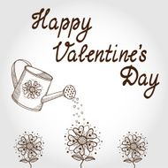 Valentine&#039;s day card concept N2