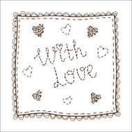 Handkerchief with embroidery N2