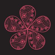 Vector flower N3