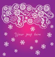 ornamental christmas background snowfall N2