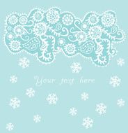 ornamental christmas background snowfall N3