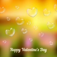 &#039;happy valentine&#039;s day&#039; Heart-shaped soap bubbles N2