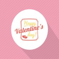 Valentine&#039;s Day vector poster N5