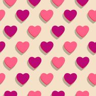 Seamless background Heart holiday of love