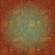 Romantic seamless pattern with hearts N112