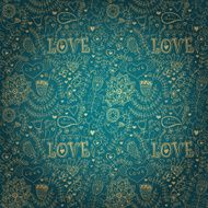 Romantic seamless pattern with hearts N114