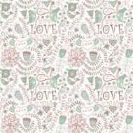 Romantic seamless pattern with hearts N130