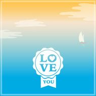 Valentine&#039;s Day vector poster N10