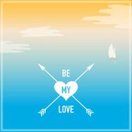 Valentine&#039;s Day vector poster N11