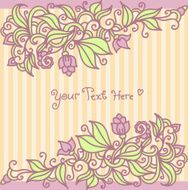 Floral card N30