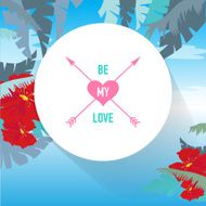 Valentine&#039;s Day vector poster N24