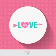 Valentine&#039;s Day vector poster N66