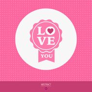 Valentine&#039;s Day vector poster N71