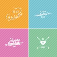 Valentine&#039;s Day vector poster N76