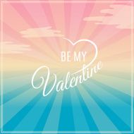 Valentine&#039;s Day vector poster N85