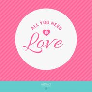 Valentine&#039;s Day vector poster N96