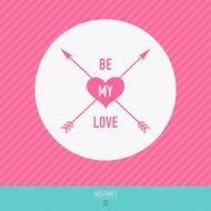 Valentine&#039;s Day vector poster N97