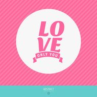 Valentine&#039;s Day vector poster N98