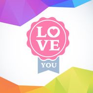 Valentine&#039;s Day vector poster N102